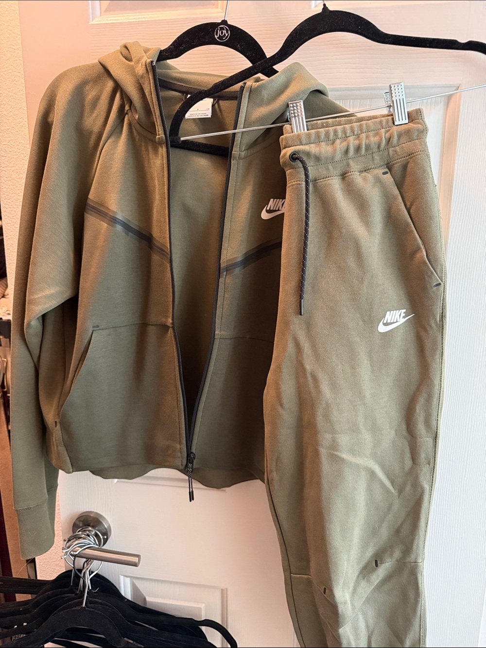 Nike Women’s Olive Green Hoodie & Jogger Set